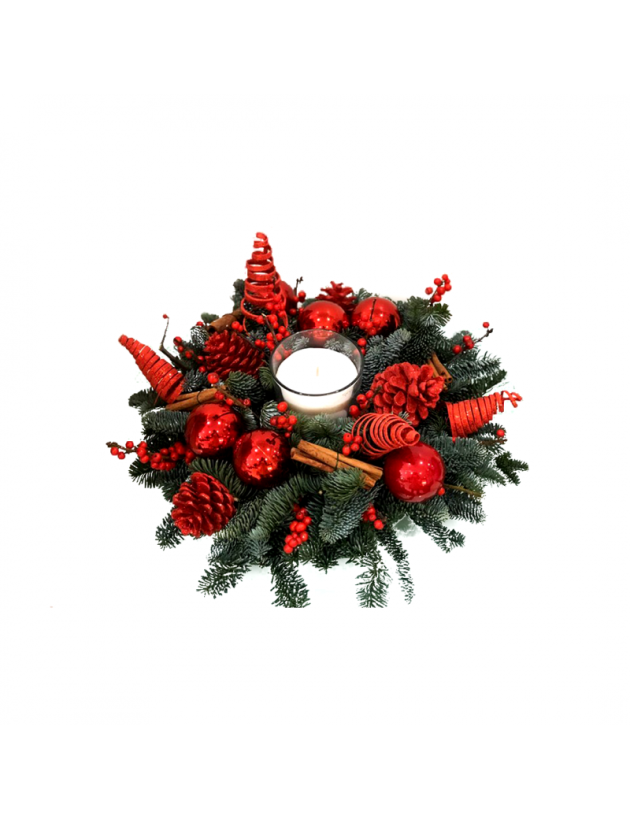 Christmas wreaths with candle available