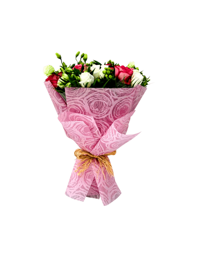 Mixed flower roses bouquets in dubai