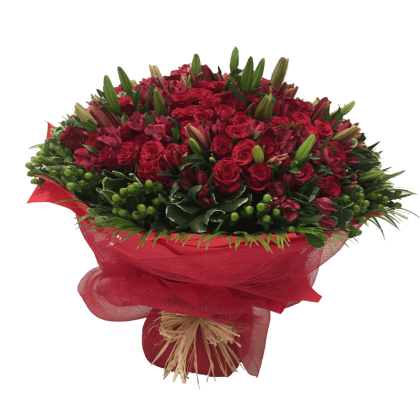 red static flowers available online in dubai